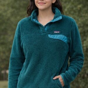 Patagonia Deep Teal Fleece Jacket